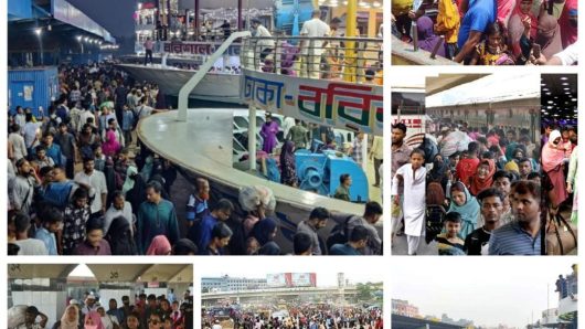 রোববার থেকে সব সরকারি অফিস খুলছে মানুষের ঢল ঢাকামুখী