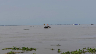 ভোলার মেঘনা নদীতে বালু বোঝাই বাল্কহেড ডুবি