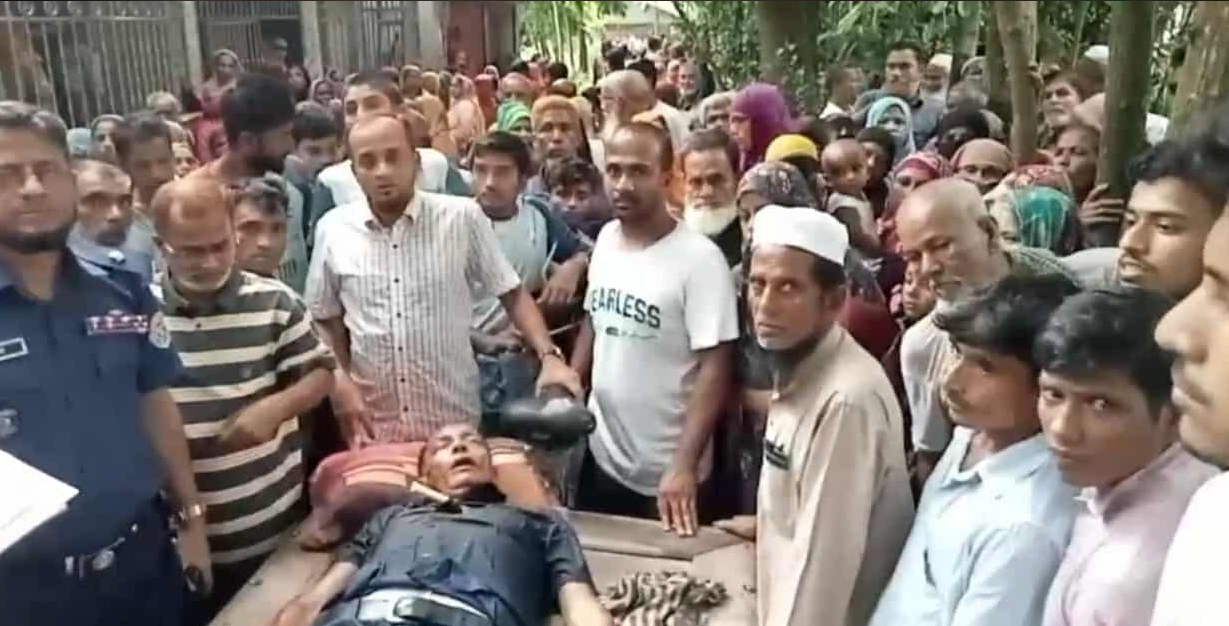 বরিশালে ছেলের হাতে বাবা খুন,জনতার হাতে আটক!