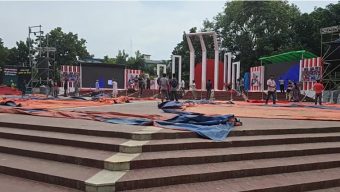 এনসিপির সমাবেশ: প্রস্তুত মঞ্চ, জড়ো হচ্ছেন নেতাকর্মীরা