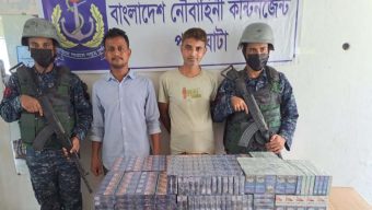 পাথরঘাটায় অবৈধ সিগারেট জব্দ, আটক দুইজনকে দন্ড