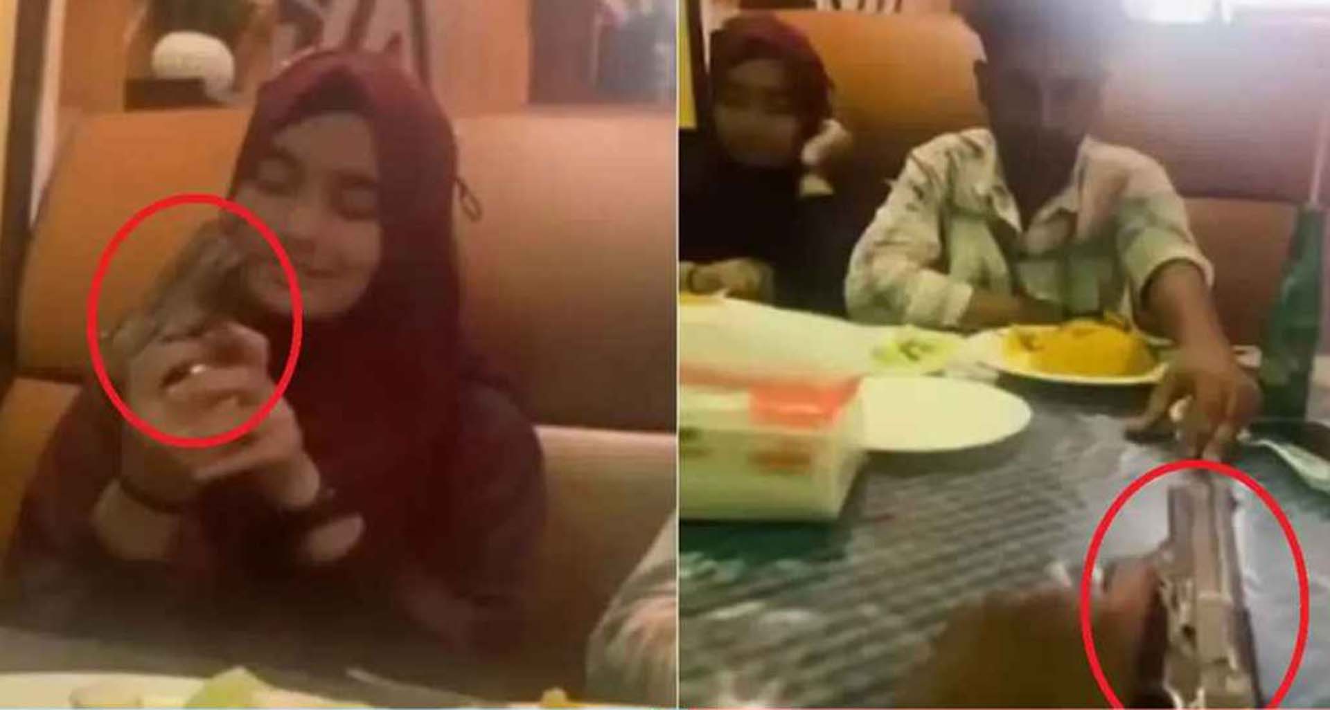 প্রেমিকার হাতে ‘পিস্তল’ তুলে দেওয়ার ভিডিও ভাইরাল