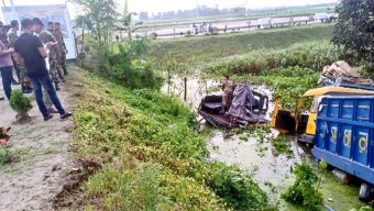 সেনাবাহিনীর টহল গাড়িতে ট্রাকের ধাক্কা, ৮ সেনাসদস্য আহত