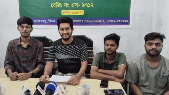 সংবাদ সম্মেলন করে এনসিপির ৪ নেতার পদত্যাগ