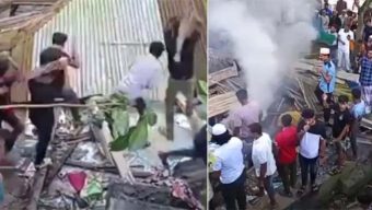 মহানবীকে নিয়ে কটূক্তির অভিযোগে প্রবাসীর বসতঘর ভাঙচুর-আগুন