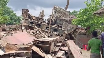 ৭০ হাত মাটির নিচে মিলল ৩৩ বছর আগে ডুবে যাওয়া জাহাজ