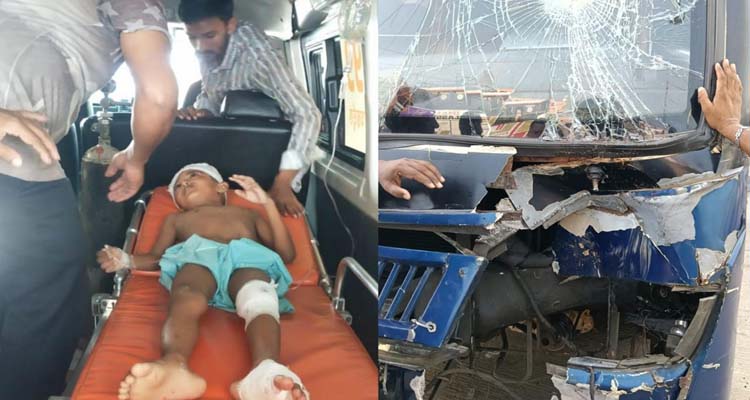 কলাপাড়ায় ইউরো কোচের ধাক্কায় শিশুপথচারী আহত; চালক পলাতক