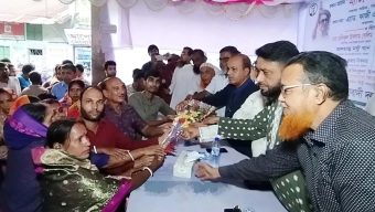 বরিশালে বিএনপিতে যোগ দিলেন ৪০ সনাতন ধর্মাবলম্বী পরিবার