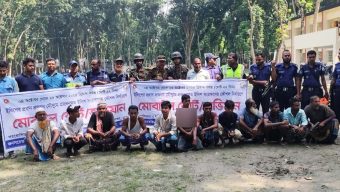 হিজলায় মা ইলিশ রক্ষায় অভিযান, ১১ জেলে আটক,