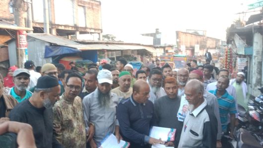 বরিশালে ৩১ দফা বাস্তবায়নে গণসংযোগে এ্যাডঃ আবুল কালাম শাহীন