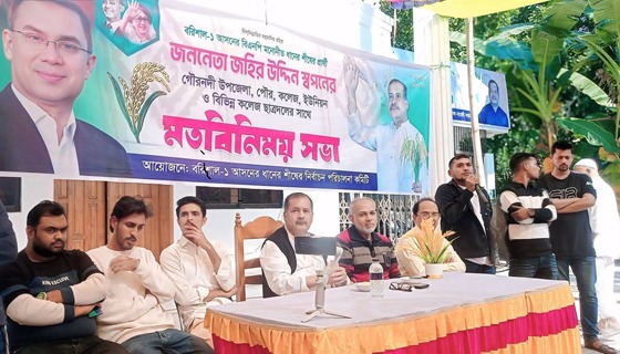 ধানের শীষকে বিজয়ী করতে ছাত্রদল নেতাদের সভা