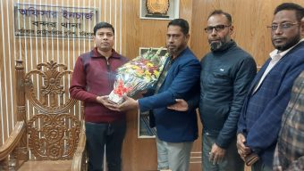 বরিশাল সদর উপজেলার বন্দর থানায় নতুন ওসির যোগদান।