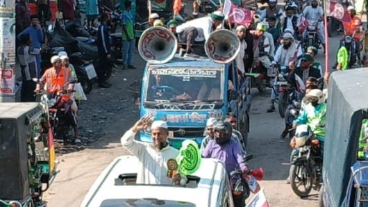 কিশোরগঞ্জ-৩ আসনে হাতপাখা প্রতীকের শক্তি প্রদর্শন: প্রার্থীর নেতৃত্বে মোটরসাইকেল শোডাউন।