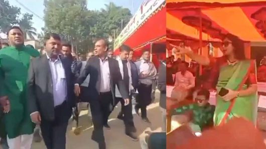 সরকারি অনুষ্ঠানে বিএনপির দলীয় স্লোগান, ইউএনওর হস্তক্ষেপ