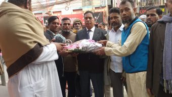 ক্ষুদ্র মৎস্যজীবী সমিতির নবনির্বাচিত সভাপতি ও সম্পাদককে বরিশাল সদর উপজেলা মৎস্যজীবী দলের ফুলেল শুভেচ্ছা