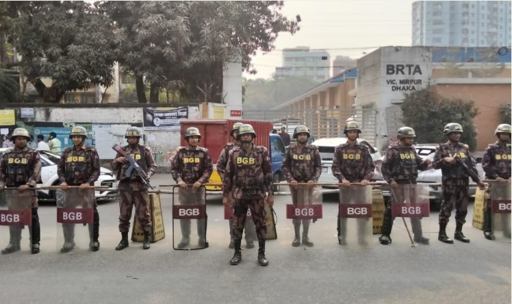 রাজধানীতে বিজিবি মোতায়েন