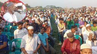 জামায়াতের নির্বাচনী সভা: হাওর মুহুর্তেই জনসমুদ্রে পরিনত