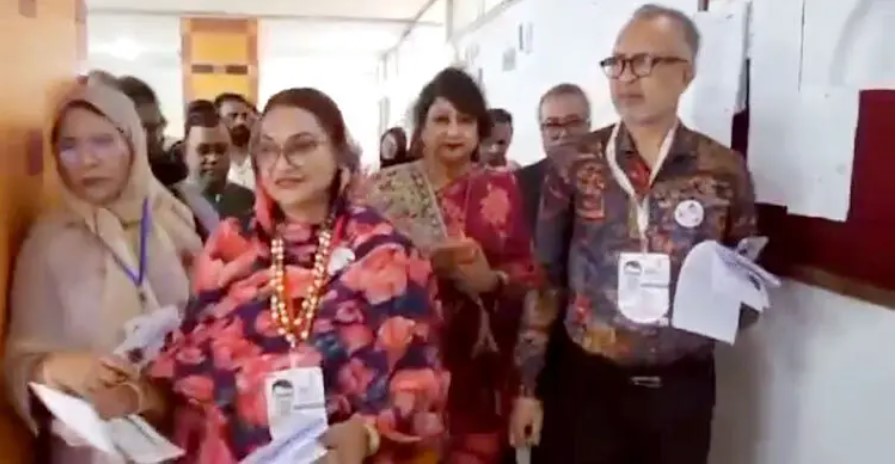 ধানের শীষের প্রচারণায় আ’লীগের প্রতিমন্ত্রীর স্ত্রী