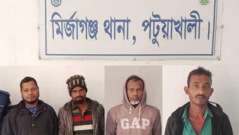 মির্জাগঞ্জে পুলিশের সাঁড়াশি অভিযানে পরোয়ানাভুক্ত আসামিসহ গ্রেপ্তার ৪