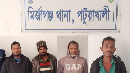 মির্জাগঞ্জে পুলিশের সাঁড়াশি অভিযানে পরোয়ানাভুক্ত আসামিসহ গ্রেপ্তার ৪