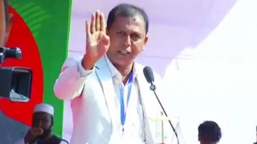 জামায়াতের জনসভায় এবি পার্টি নেতার ‘জয় বাংলা’ স্লোগান