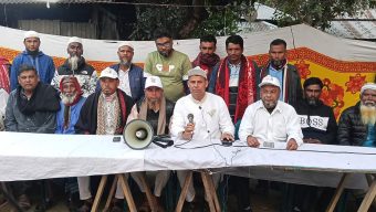সাতলায় বিএনপির ধানের শীষ প্রতীকের উঠান বৈঠকে জনতার ঢল