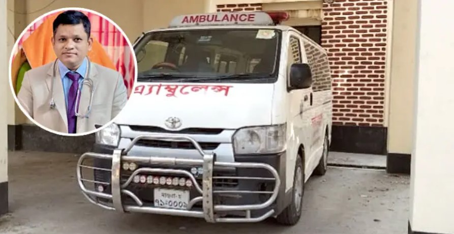 অ্যাম্বুলেন্স থেকে শিশু রোগী নামিয়ে দিলেন স্বাস্থ্য কর্মকর্তা