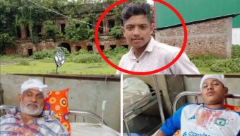 বাবুগঞ্জে জমি বিরোধে হাতুড়ি পেটানিতে আহত হয়ে পিতা-পুত্র হাসপাতাল