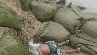 বরিশালের চাঁদপুরা ইউনিয়নে নদীর পাড়ে অজ্ঞাতনামা লাশ উদ্ধার