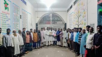 ৩নং চরবাড়ীয়া ইউনিয়ন জাতীয়তাবাদী মৎস্যজীবী দলের নবগঠিত কমিটির নেতৃবৃন্দের শুভেচ্ছা বিনিময়