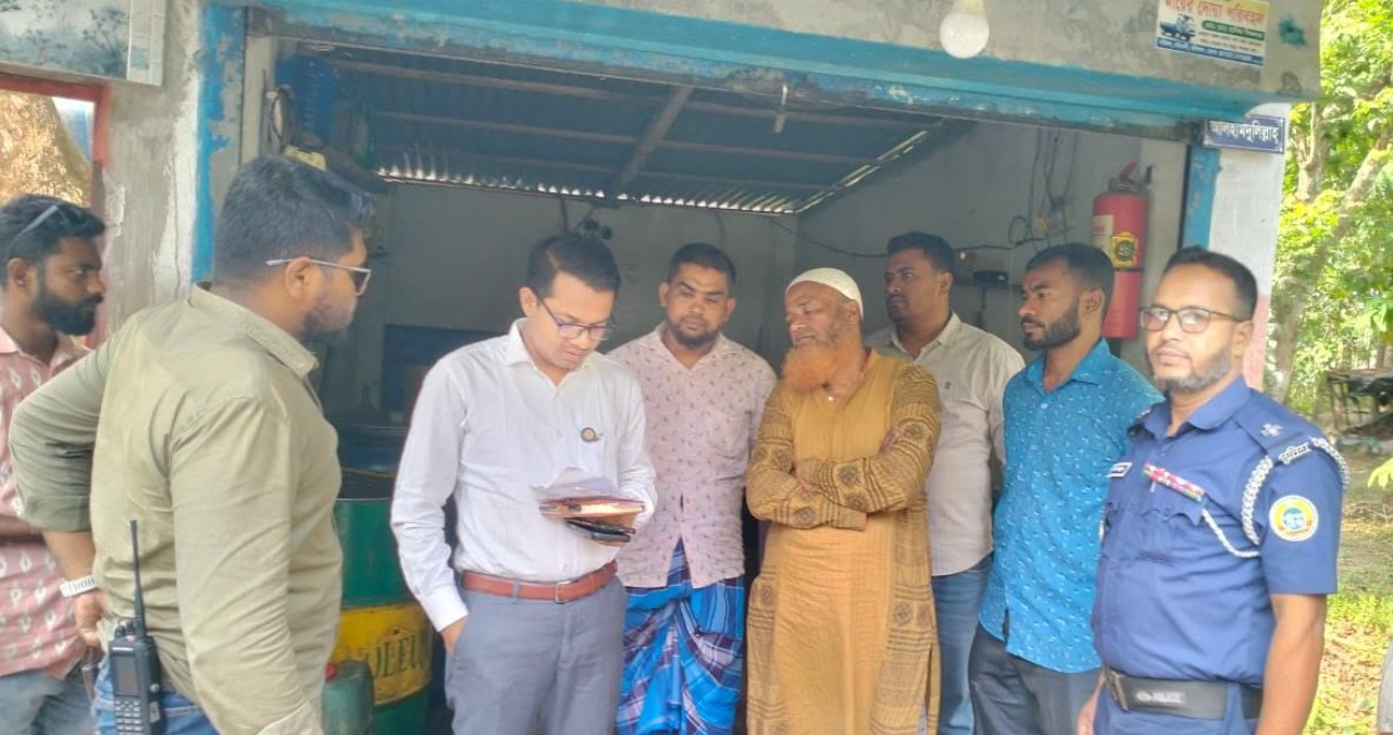 বরিশালে মজুদ করা জ্বালানি তেল জব্দ, জরিমানা