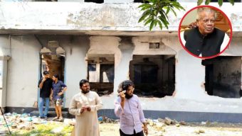 ঝালকাঠিতে আমুর বাসভবনে ফের ভাঙচুর