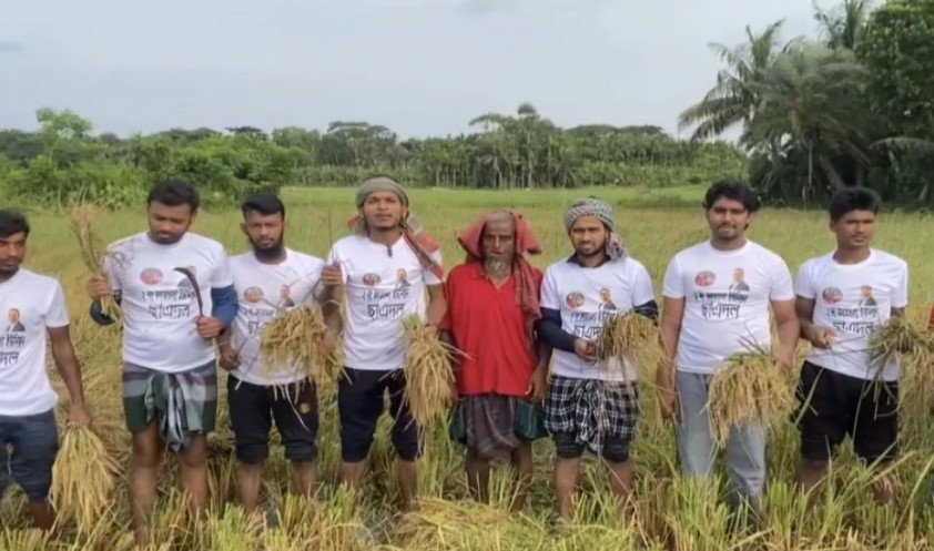 পিরোজপুরে কৃষকদের পাশে দাঁড়ালো ছাত্রদল