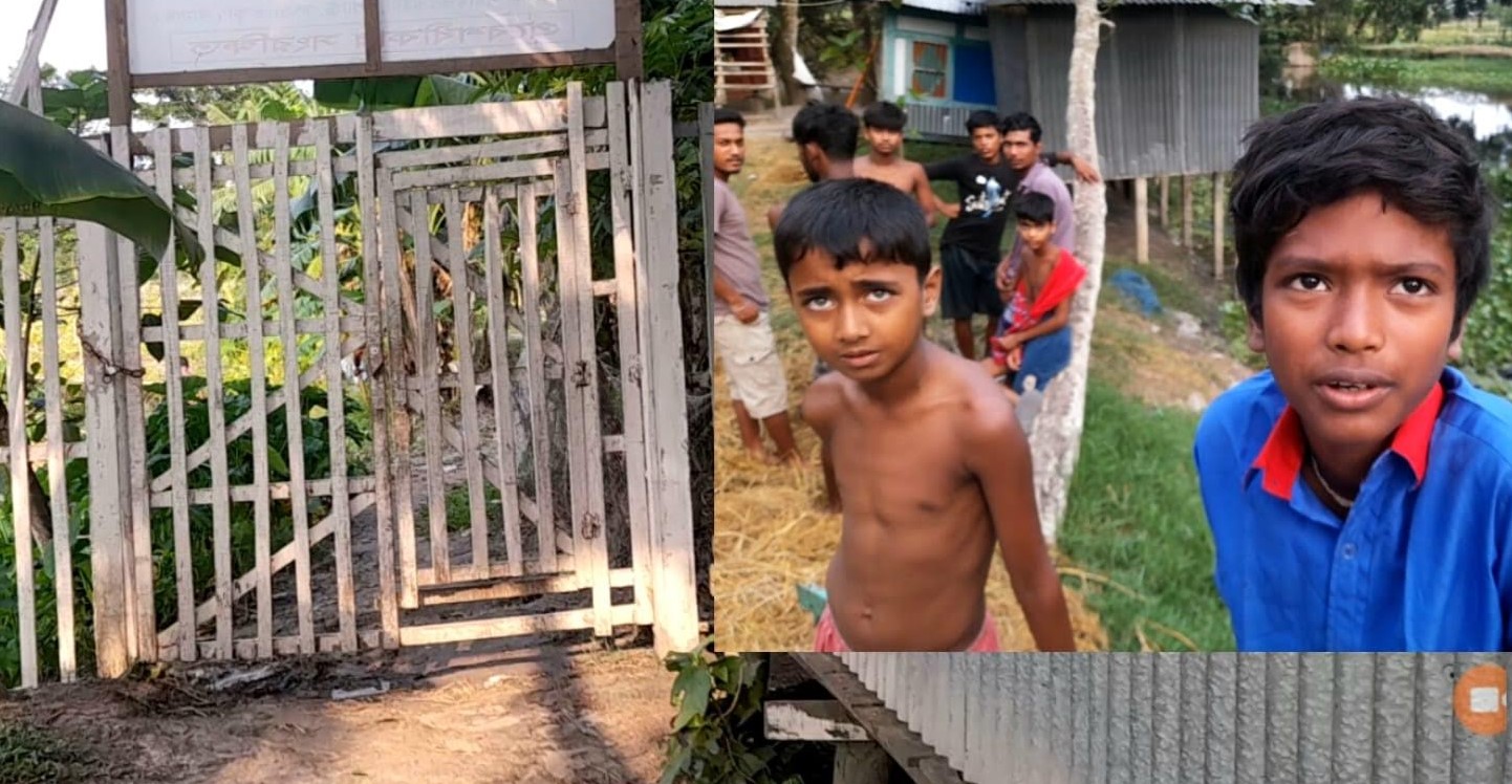 উজিরপুরের সাতলায় গেট বসিয়ে চলাচল বন্ধ, স্কুলগামী শিক্ষার্থীসহ শতশত স্থানীয়দের ভোগান্তি