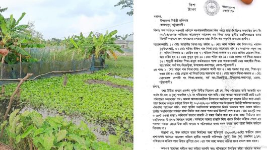 কলাপাড়ায় সরকারি খাস জমিতে রাস্তা নির্মাণে বাধা, ইউএনও বরাবর লিখিত অভিযোগ