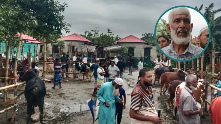 ইজারা ছাড়া হাট বসিয়ে বিএনপি নেতা বললেন ‘দল ক্ষমতায়, তাই হাট করছি’