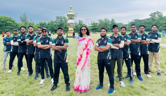 ববিতে আন্তঃবিভাগ ক্রিকেট টুর্নামেন্টে কম্পিউটার সায়েন্সকে হারিয়ে চ্যাম্পিয়ন দর্শন বিভাগ