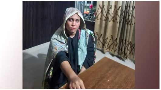 ভ‍্যান ছিনতাইকালে নারী আটক