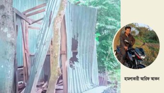 বরিশালের গৌরনদীতে প্রতিপক্ষের জমি দখল নিতে হামলা-ভাঙচুর
