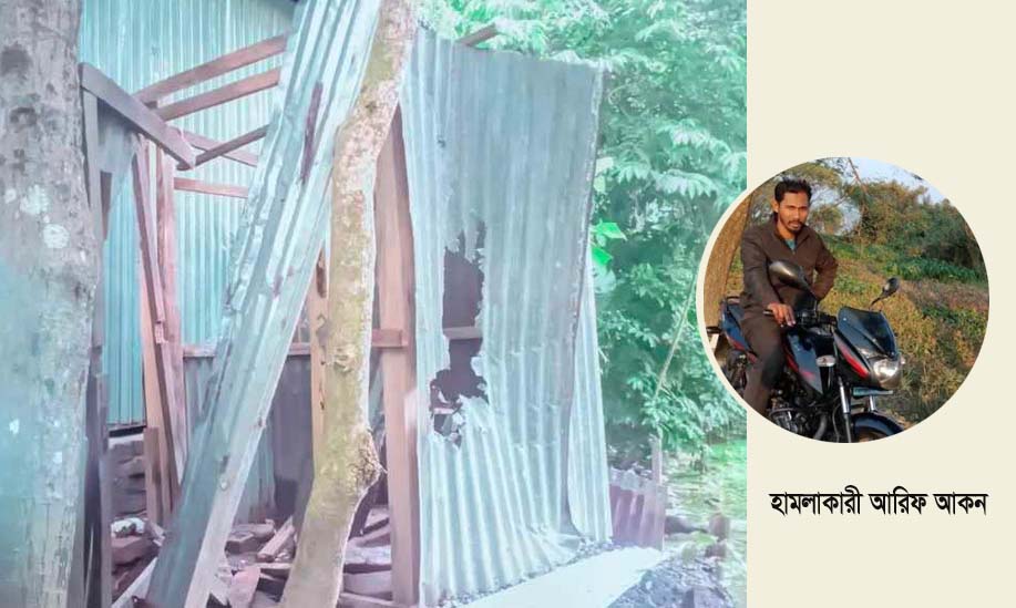 বরিশালের গৌরনদীতে প্রতিপক্ষের জমি দখল নিতে হামলা-ভাঙচুর